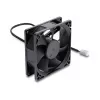 Delock Axiallüfter 48 V DC, 80 x 80 x 25 mm, 2-Pin-Stecker, Schwarz