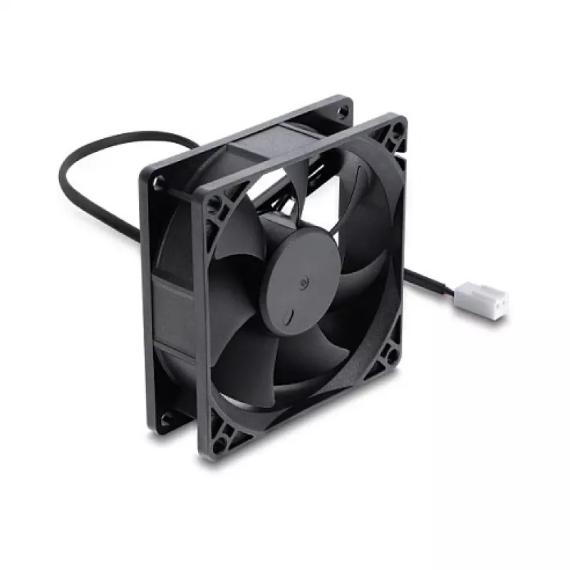 Delock Axiallüfter 48 V DC, 80 x 80 x 25 mm, 2-Pin-Stecker, Schwarz