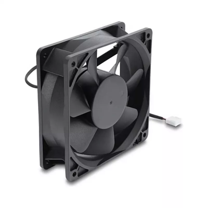 Delock Axiallüfter 48V DC, 120x120x38mm, 4-Pin PWM, Kugellager, 3000 U/min, 170 m³/h, Schwarz