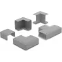 Delock Kabelkanal-Verbinder für 30 x 14 mm Kabelkanäle, 5-teiliges Set, Grau 22098
