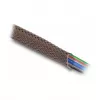 Delock Kabelmanagement-Schlauch, 12 mm, geflochten, nagetierresistent, dehnbar, 5 m, braun