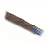 Delock Kabelmanagement-Schlauch, 12 mm, geflochten, nagetierresistent, dehnbar, 5 m, braun