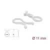 Delock Kabel-Spiralwickel Ø 11 mm Transparent, 100 Stück