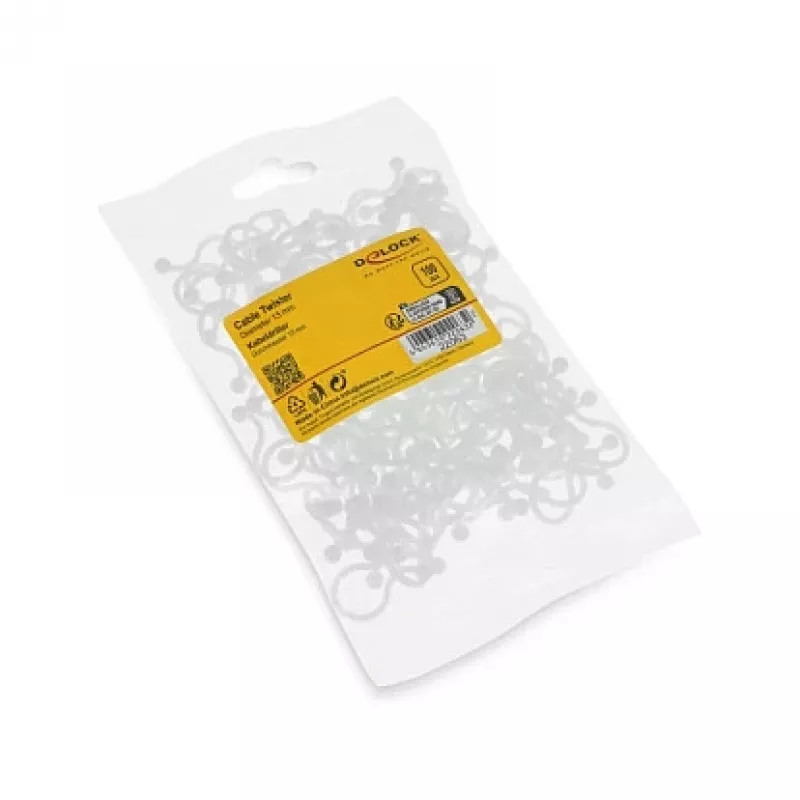 Delock Kabel-Spiralschlauch 13 mm transparent, 10 m, 100 Stück