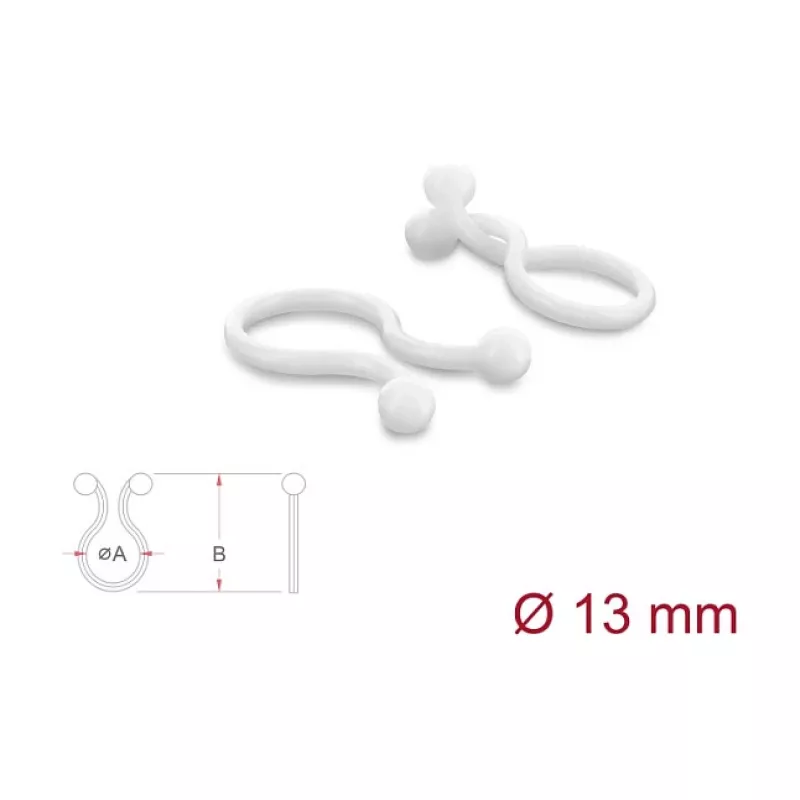 Delock Kabel-Spiralschlauch 13 mm transparent, 10 m, 100 Stück