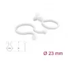 Delock Kabel-Spiralschlauch Ø 23 mm transparent, 100 Stück