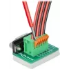 Delock D-Sub 9 Buchse auf 6-Pin Klemmenblock Adapter mit Rändelschrauben und Drucktaster 66556