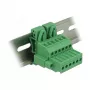 DELOCK DIN-Hutschienen-Klemmenblock-Set, 6-polig, Schraubanschluss, Grau