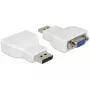 Delock DisplayPort 1.2 Stecker auf VGA Buchse Aktiver Adapter Weiß 65568
