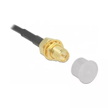 Delock Staubschutzkappe für SMA-Steckverbinder, 10 Stück, Transparent 60163