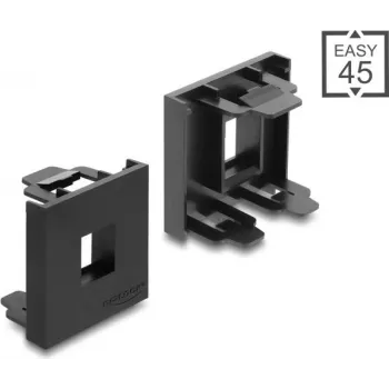 Delock Easy 45 Keystone Modulhalter 45 x 45 mm Schwarz 81669