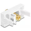 Delock Easy 45 Modul Polklemme auf Gewindebuchse Rot Weiß (90901)