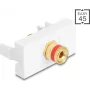Delock Easy 45 Modul Polklemme auf Gewindebuchse Rot Weiß (90901)