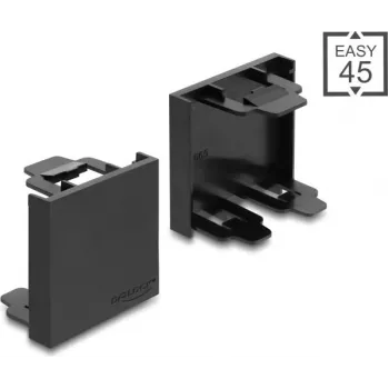 Delock Easy 45 Modul-Blindplatte 45 x 45 mm Schwarz (81670)