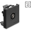 Delock Easy 45 Modul BNC Buchse zu BNC Buchse 50 Ohm Schwarz (91962)