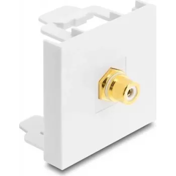 Delock Easy 45 Modul RCA Buchse zu RCA Buchse vergoldet 91819