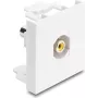 Delock Easy 45 Modul RCA Buchse zu RCA Buchse Gelb / Weiß 91814