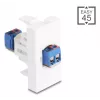 Delock Easy 45 Modul Klemmenblock auf Weiß (90912)
