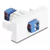 Delock Easy 45 Modul Klemmenblock auf Weiß (90912)