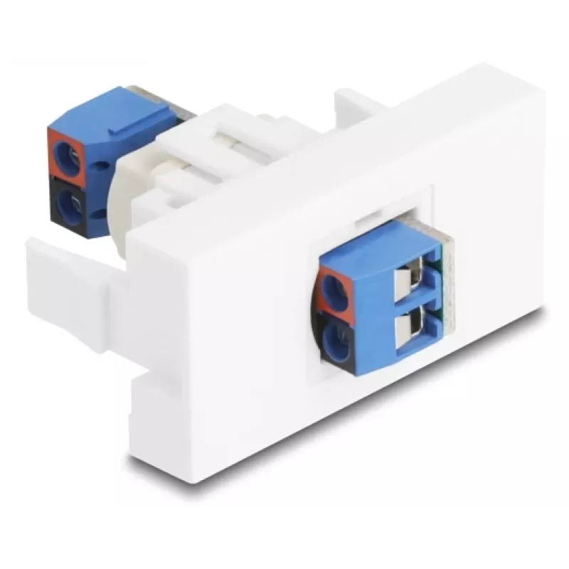 Delock Easy 45 Modul Klemmenblock auf Weiß (90912)