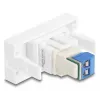 Delock Easy 45 Modul Klemmenblock auf Weiß (90912)