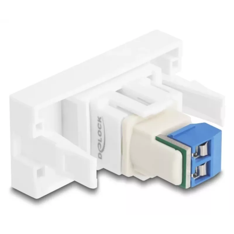 Delock Easy 45 Modul Klemmenblock auf Weiß (90912)