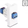 Delock Easy 45 Modul Klemmenblock auf Weiß (90912)