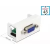 Delock Easy 45 Snap-in-Modul 9-pol D-Sub Buchse Weiß RAL 9003 81348