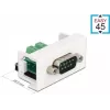 Delock Easy 45 Snap-in-Modul D-Sub 9-polig Stecker auf 10-polige Klemmleiste, Weiß RAL 9003 81351