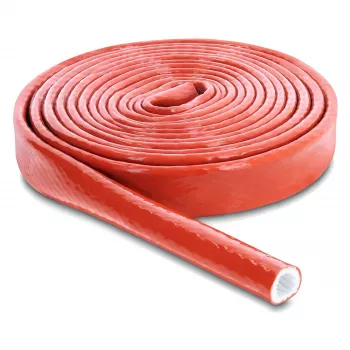 Delock Feuerschutz-Schutzhülle, silikonbeschichtet, 3 m Länge, 10 mm Innendurchmesser, rot