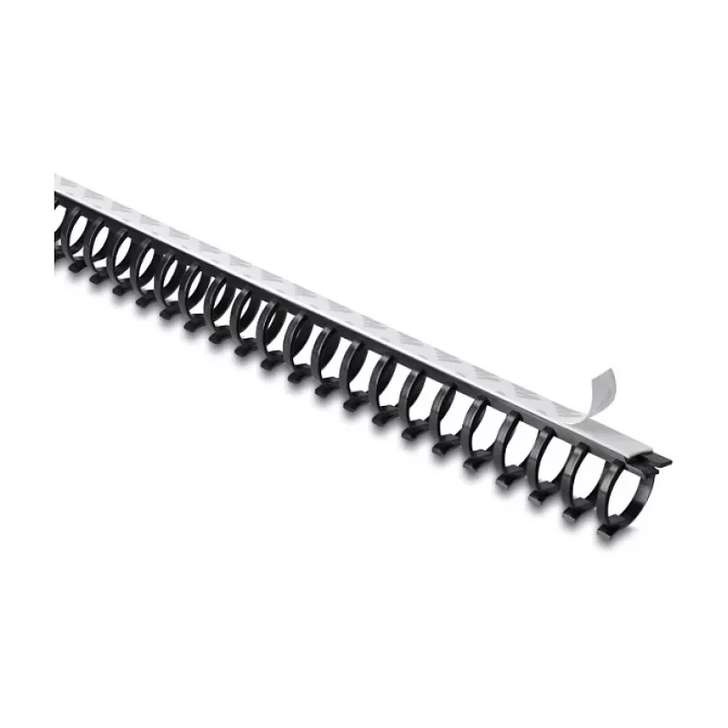 Delock Flexibler Kabelkanal, selbstklebend und schraubbar, 25 x 26 mm, Länge 50 cm, schwarz
