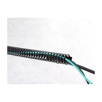 Delock Flexibler Kabelkanal Selbstklebend Schraubbar 34 x 35 mm - Länge 50 cm Schwarz