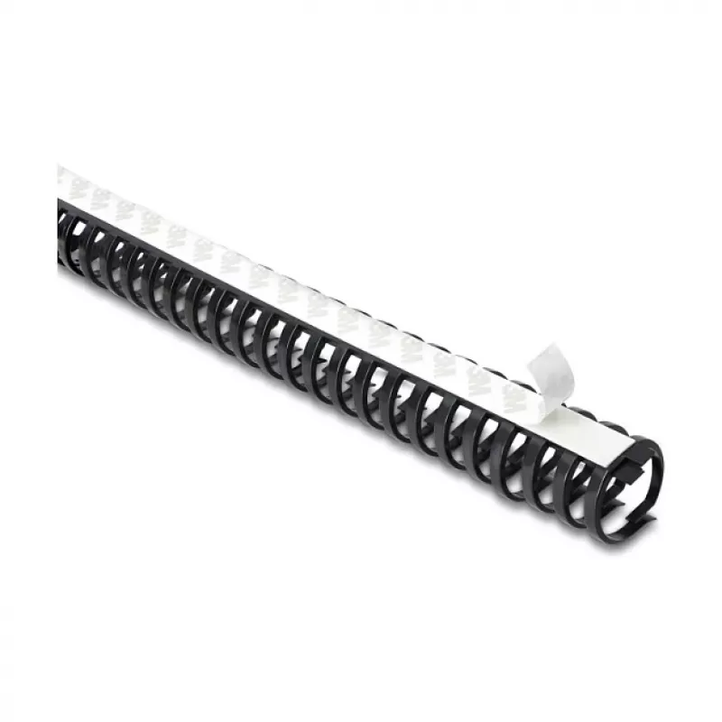 Delock Flexibler Kabelkanal Selbstklebend Schraubbar 34 x 35 mm - Länge 50 cm Schwarz