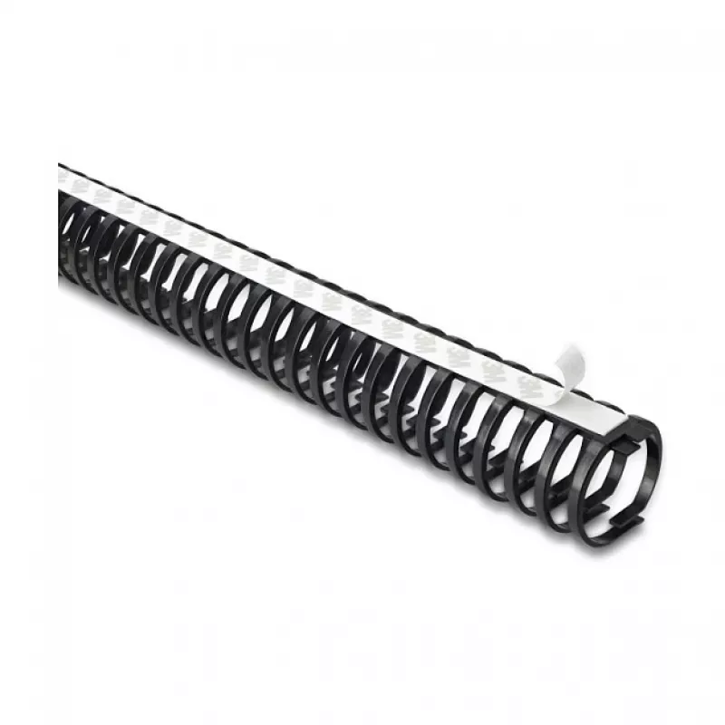 Delock Flexibler Kabelkanal, selbstklebend und schraubbar, 45 x 46 mm, Länge 50 cm, Schwarz
