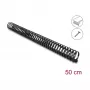 Delock Flexibler Kabelkanal, selbstklebend und schraubbar, 45 x 46 mm, Länge 50 cm, Schwarz