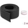 Delock Schaumstoff-Kantenschutzstreifen gerippt 80 x 8 mm - Länge 2 m Schwarz 18487