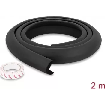 Delock Schaumstoff-Kantenschutz 35 x 8 mm - Länge 2 m Schwarz (18488)