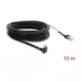 Delock GigE Kamera-Kabel RJ45 90° gewinkelt mit Schrauben zu RJ45 Cat.6 S/FTP 10 m Schwarz