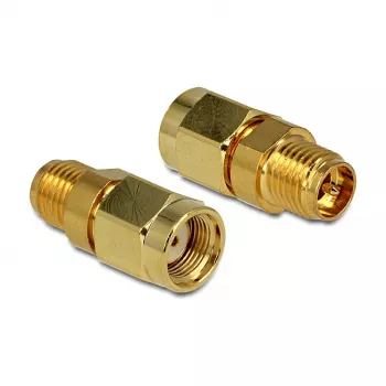 DELOCK HF RP-SMA Stecker Spezialgewinde metrisch > RP-SMA Buchse
