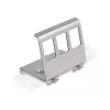 Delock Keystone Metallhalter 3 Port für DIN-Schiene (88139)