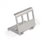 Delock Keystone Metallhalter 3 Port für DIN-Schiene (88139)