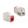Delock Keystone Modul RJ-45 Buchse auf LSA Buchse STP CAT 6a, 8er-Pack (Grau, Blau, Gelb, Rot, Grün, Orange, Violett, Neongelb) 87896