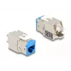 Delock Keystone Modul RJ-45 Buchse auf LSA Buchse STP CAT 6a, 8er-Pack (Grau, Blau, Gelb, Rot, Grün, Orange, Violett, Neongelb) 87896