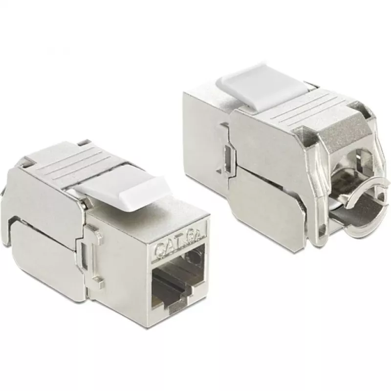 Delock Keystone Modul RJ45 Buchse auf LSA Cat.6A STP