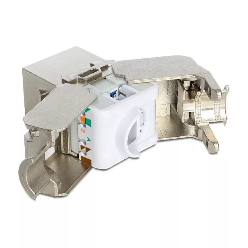 Delock Keystone Modul RJ45 Buchse auf LSA Cat.6A STP