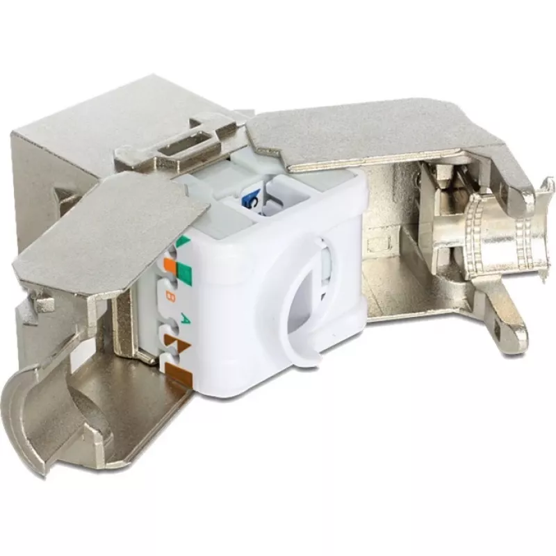 Delock Keystone Modul RJ45 Buchse auf LSA Cat.6A STP