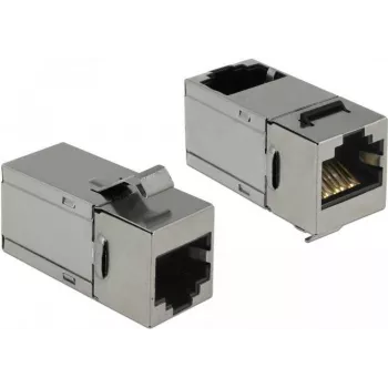 Delock Keystone Modul RJ45 Buchse zu RJ45 Buchse Cat.6 STP 90° 86371