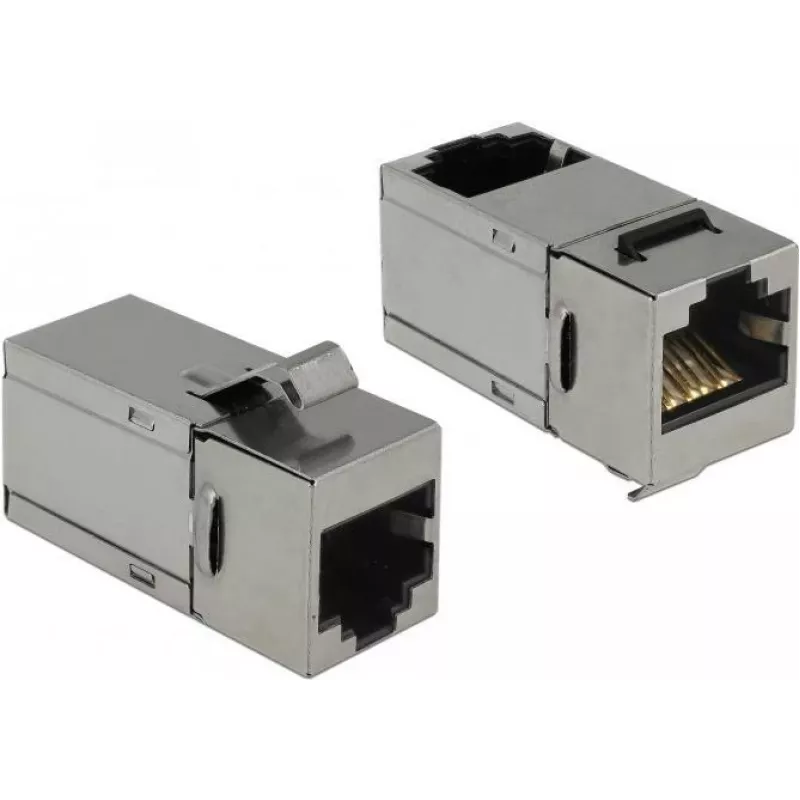 Delock Keystone Modul RJ45 Buchse zu RJ45 Buchse Cat.6 STP 90° 86371