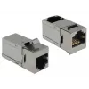 Delock Keystone Modul RJ45 Buchse zu RJ45 Buchse Cat.6 STP 90° 86371