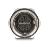 Delock M12 Adapter X-codiert 8-polig Buchse auf RJ45 Buchse Cat.6A STP Metall 60685